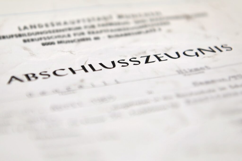 Abschlusszeugnis